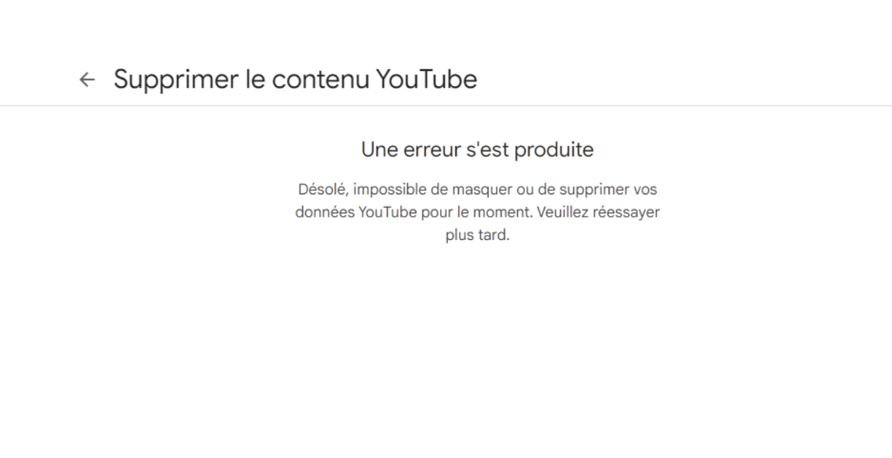 Supprimer une chaîne YouTube